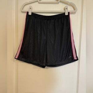 Champion black, pink and grey mesh shorts in a size youth XL​​​​​​​